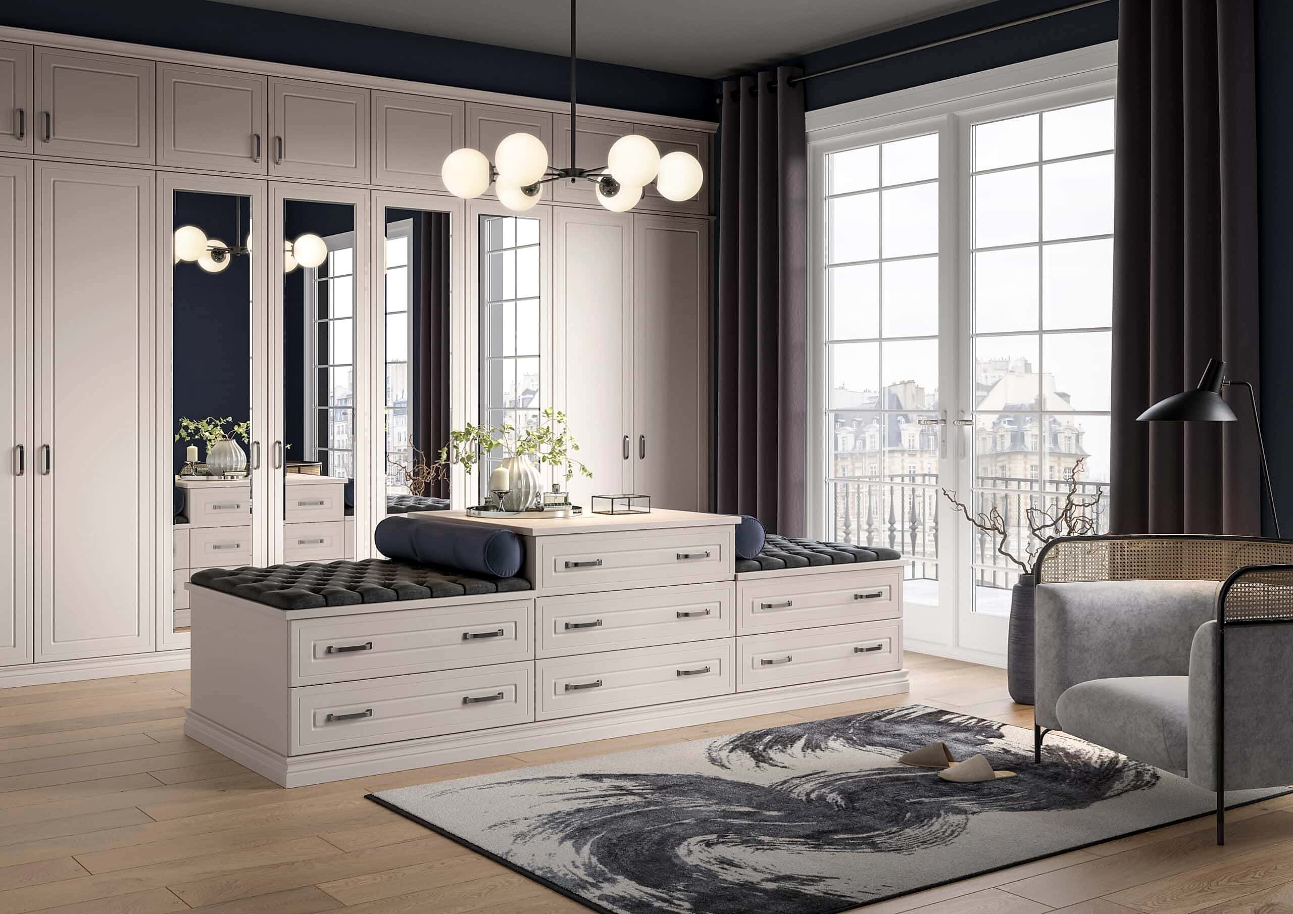 Foxton 4 Foxton fitted bedroom range walk in wardrobe