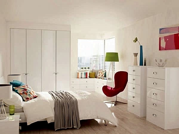 Lustro bedroom design available at Hush Bedrooms - white