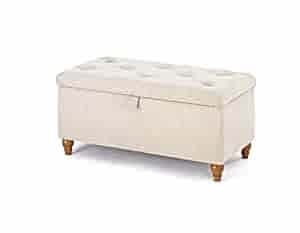 Grey ottoman designed by Hush Bedroom furniture