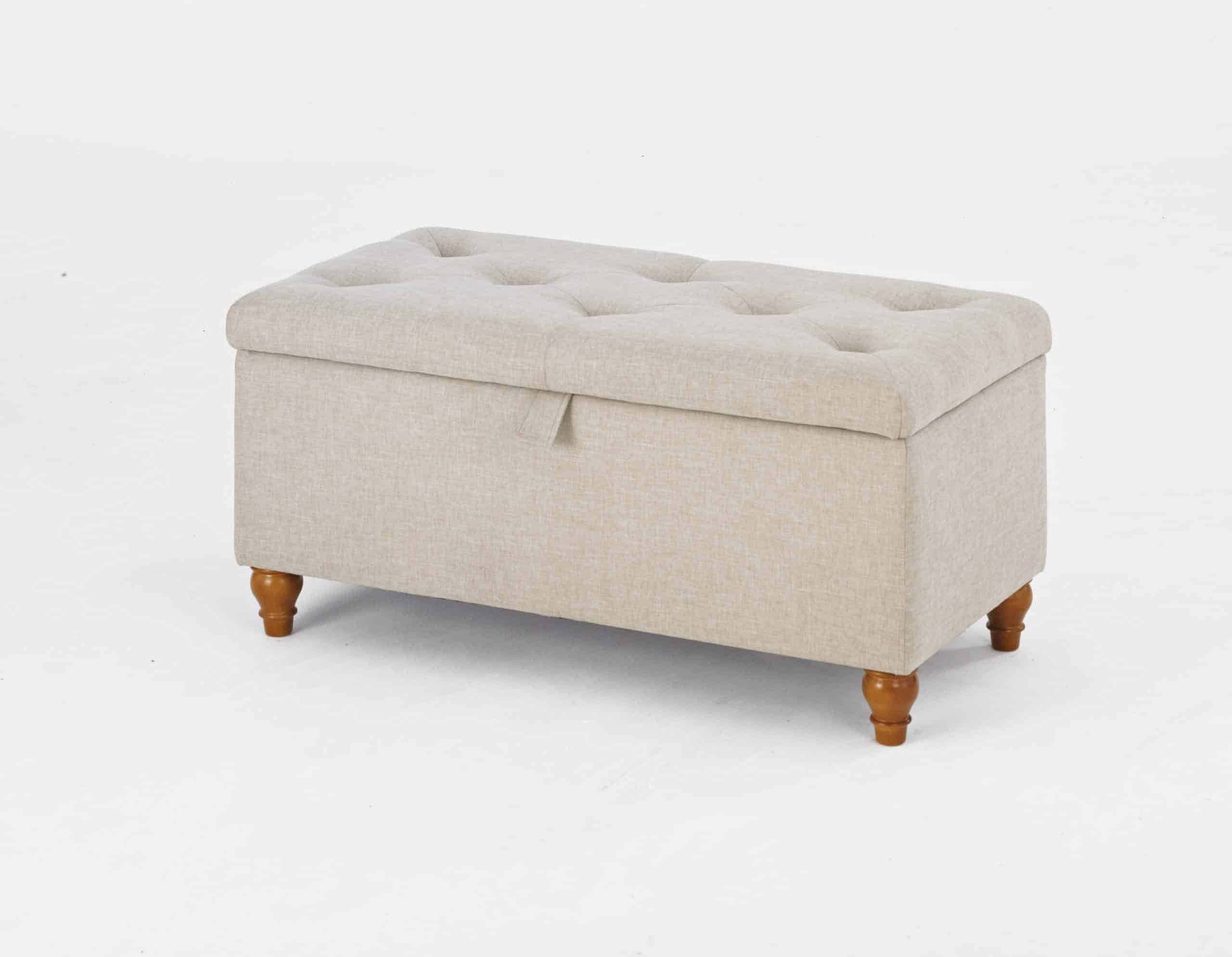 Grey ottoman designed by Hush Bedroom furniture Grey ottoman designed by Hush Bedroom furniture