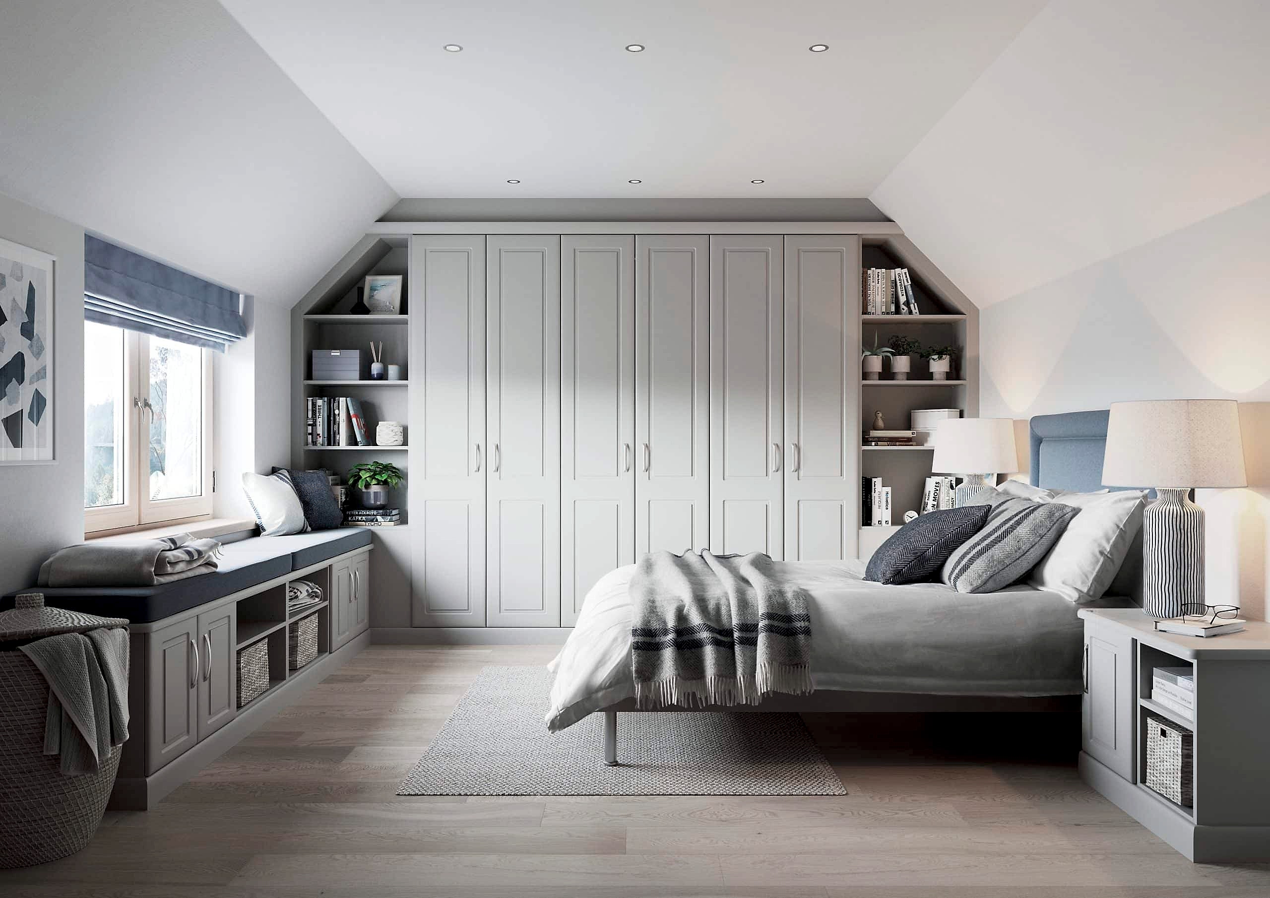 Fitted bedroom furniture at Hush Bedrooms Showroom in Birmingham Fitted bedroom furniture at Hush Bedrooms Showroom in Birmingham