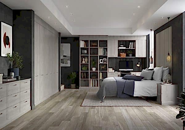 Lindley Nordic grey fitted Bedroom range