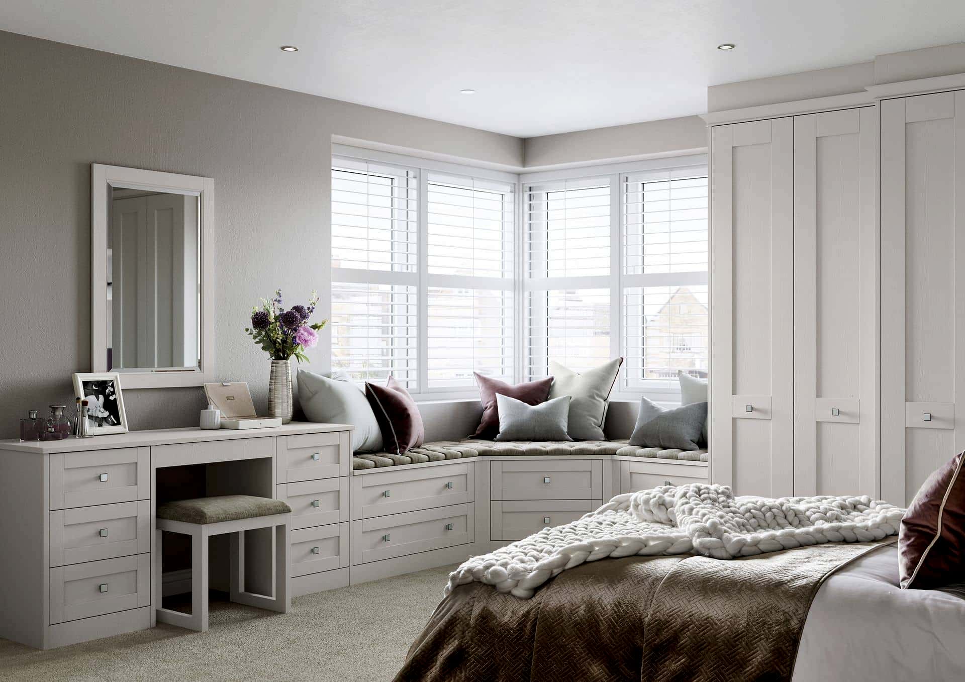 Milton ivory bay window Milton range ivory bay window