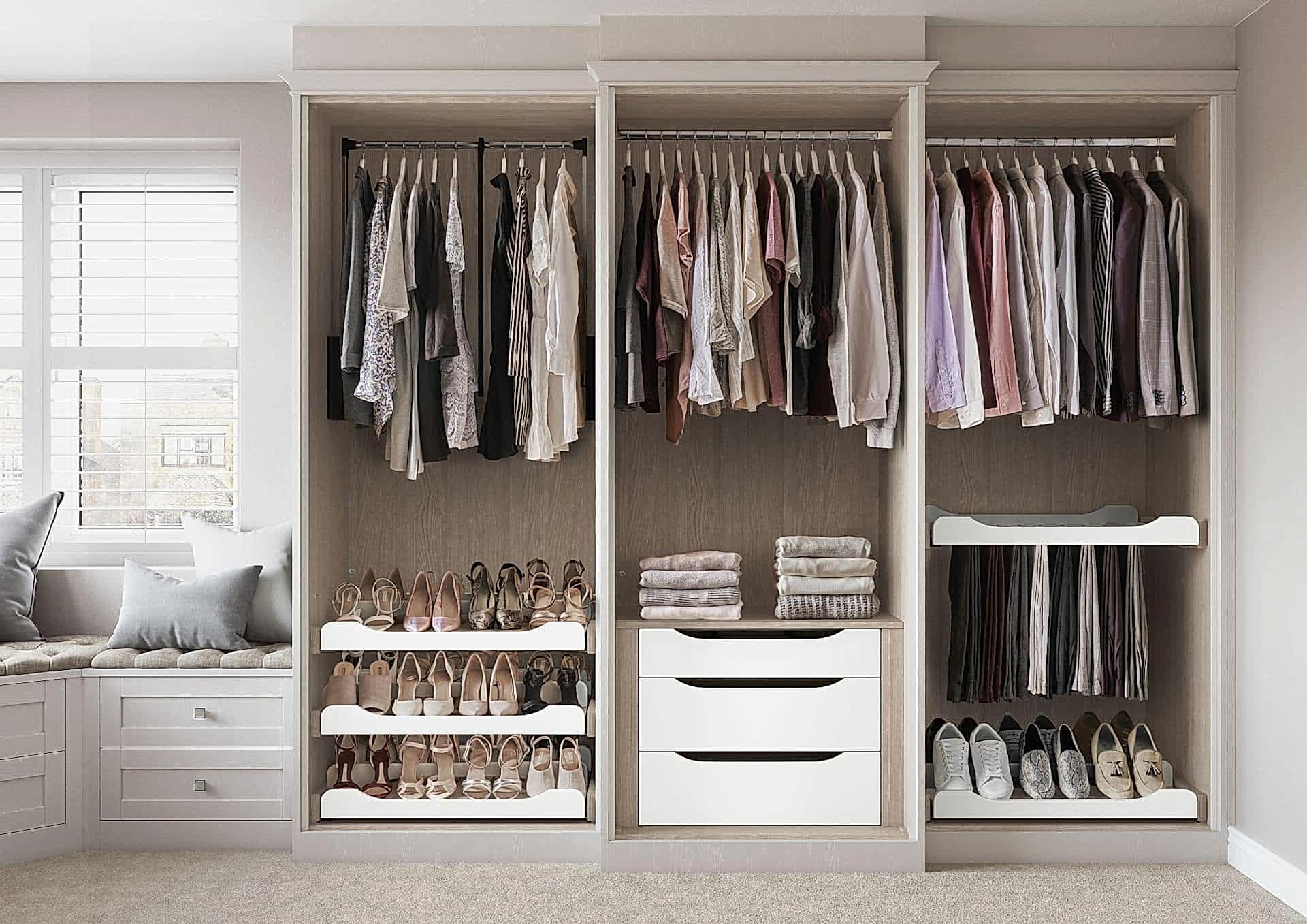 Milton range fitted wardrobe customised interior Milton range fitted wardrobe customised interior