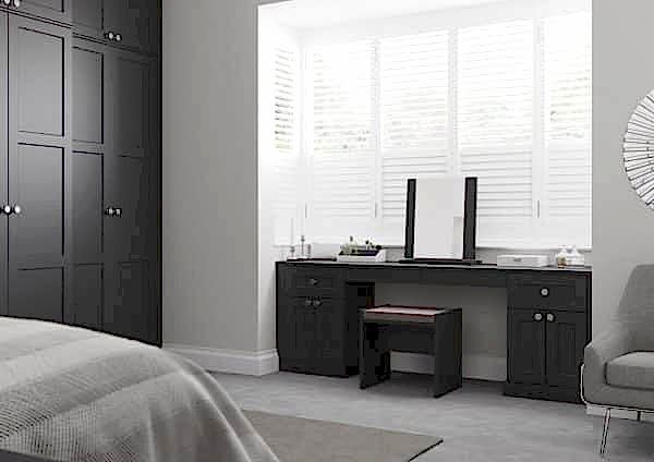 TORINO MATT GRAPHITE DRESSER fitted furniture range